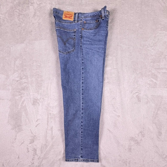 Levi's Ribcage Straight Ankle Jeans Women Msr 30x25 Medium Wash Button Fly - Picture 3 of 16